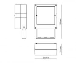 Dimensional Drawing of the ExoCase Large