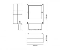 Dimensional Drawing of the ExoCase Midi
