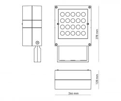 Dimensional Drawing of the ExoCase Pro
