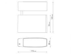 Dimensional drawing of the ExoTwist Micro