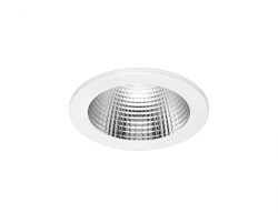Midi downlight with faceted reflector
