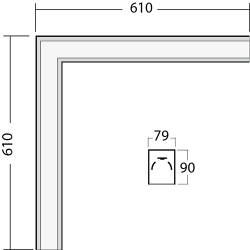 Profile 2 Surface 90 Dimensions