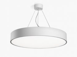 Round suspended grey finish