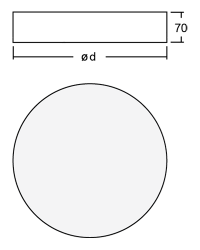 Round Circle Dimensions